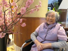 河津桜と笑顔の共演？！