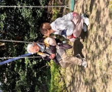 何十年振りのブランコ！楽し～い！
