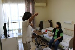 ご利用者に個別に状況を説明し避難を呼びかける